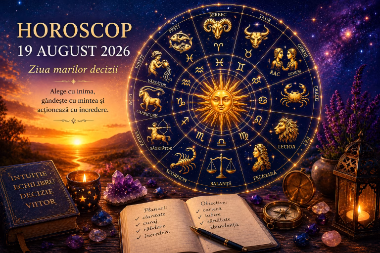Horoscop 19 august 2026. Ziua marilor decizii