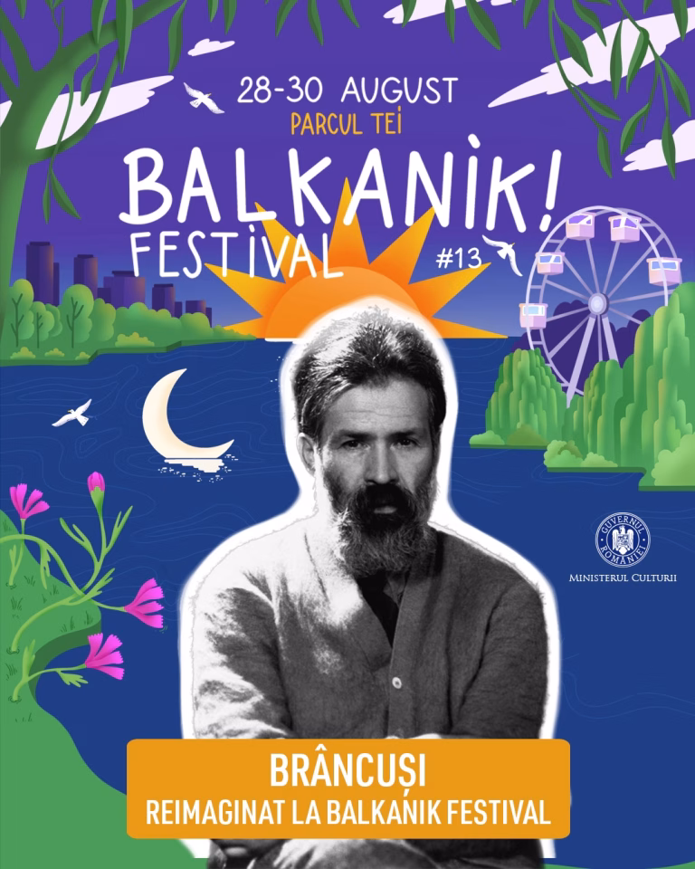 Brancusi, reimaginat la Balkanik Festival: o sculptura monumentala activata prin  video mapping si un ritual colectiv al tacerii