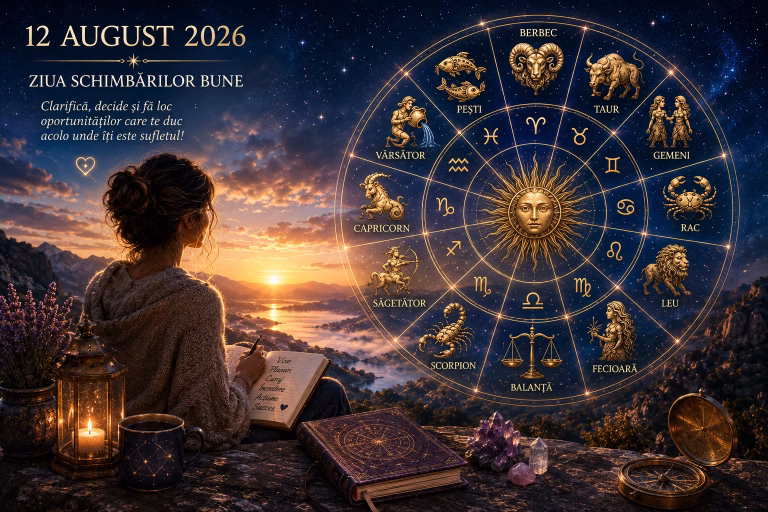 Horoscop 12 august 2026. Ziua schimbărilor bune