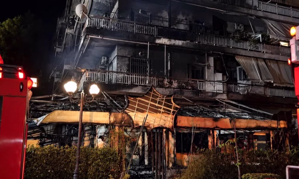 bloc locuinte Atena, cafenea Atena, evacuare locatari, explozie Atena, incendiu bloc