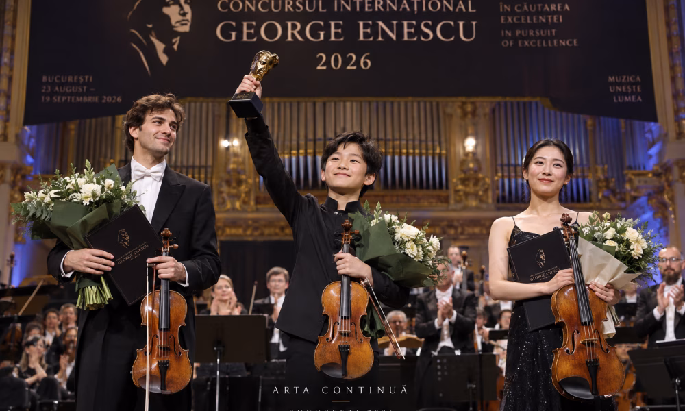 Jayden King, laureatul de numai 11 ani al Concursului Enescu 2026. Cine sunt câștigătorii Secțiunii Vioară