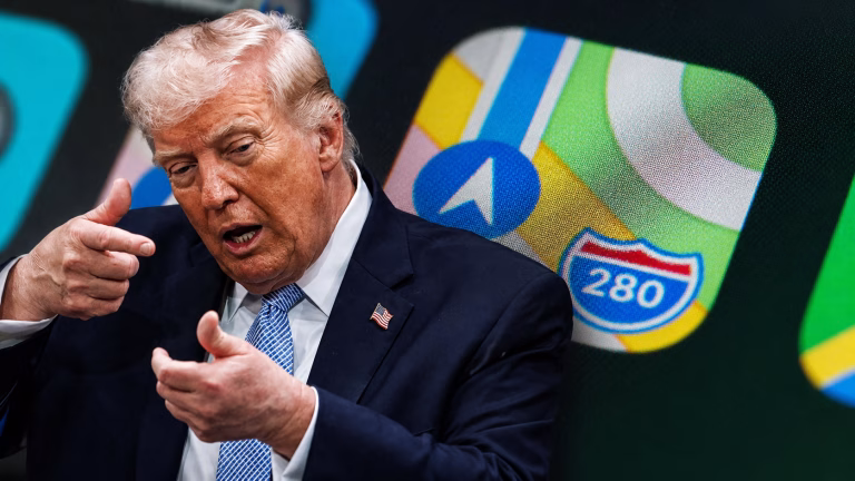 Apple redenumește Lacul Ontario în Lake America la cererea lui Trump