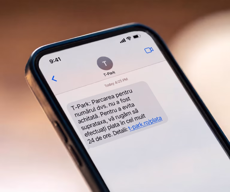 Avertisment DNSC: SMS-uri false în numele aplicației TPARK