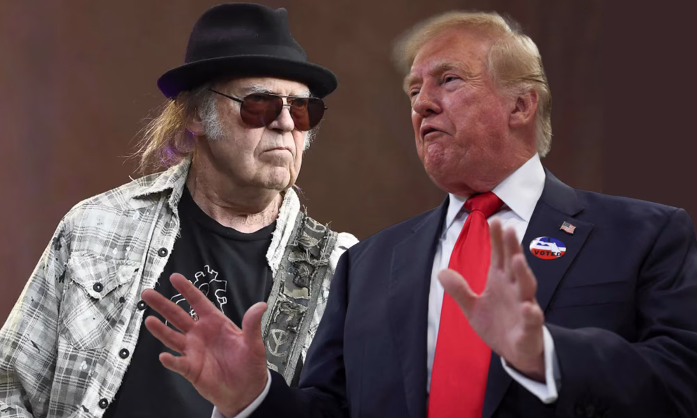 Neil Young cere 10 milioane comitetului lui Trump