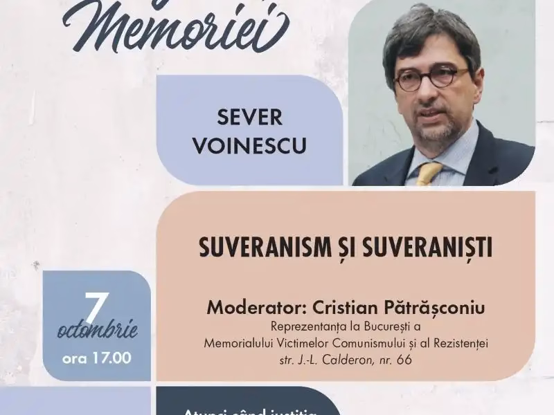 Conferința „Suveranism și suveraniști” cu Sever Voinescu