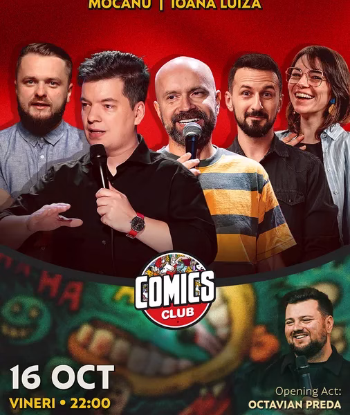 Stand-up cu Cristi Popesco, Toma, Alex Mocanu, Nelu Cortea și Ioana Luiza