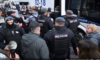 Protest anti-Kremlin la Moscova, zeci de rețineri după scandări